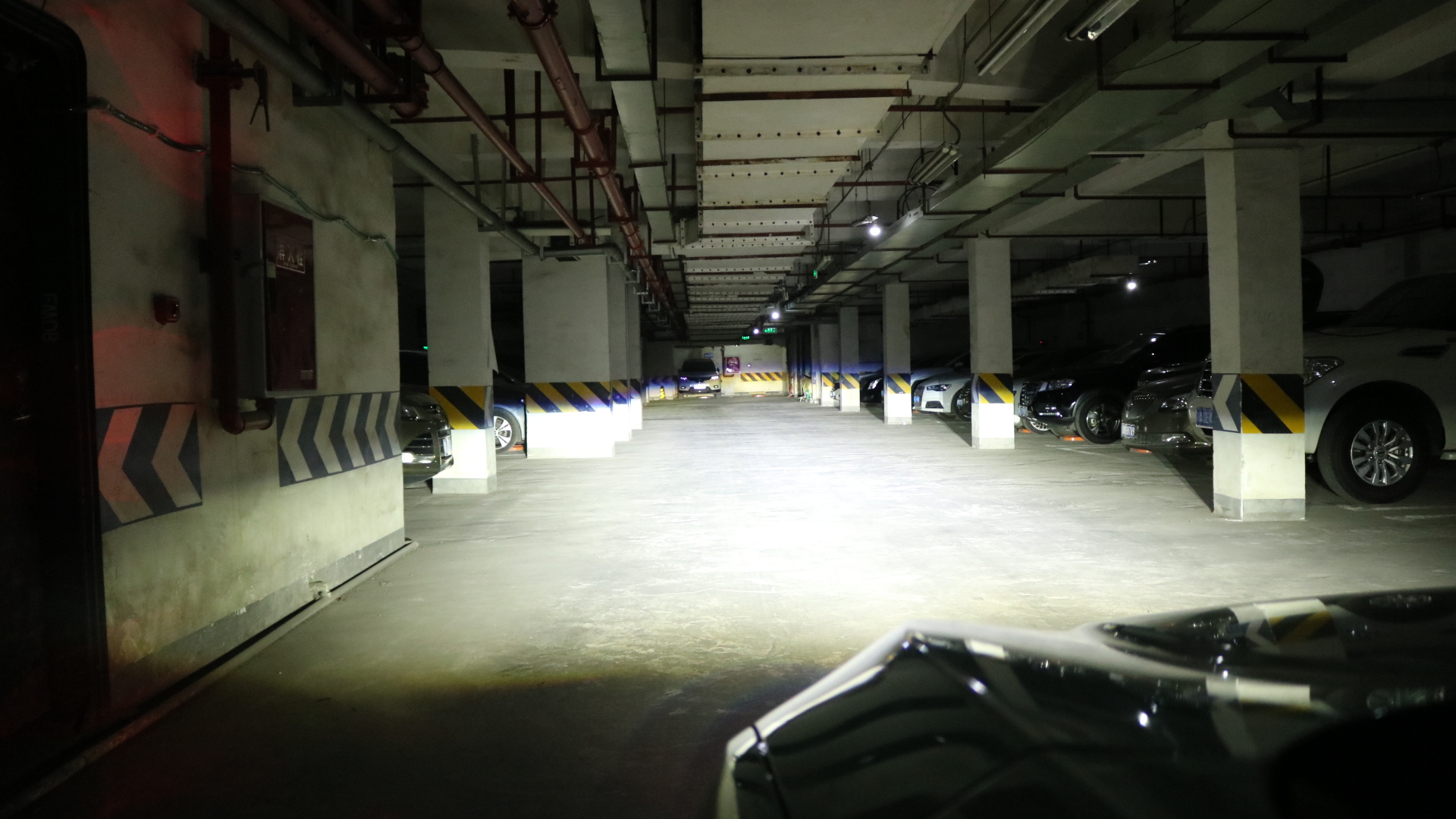 思域車燈改裝四透鏡遠近光效果實拍